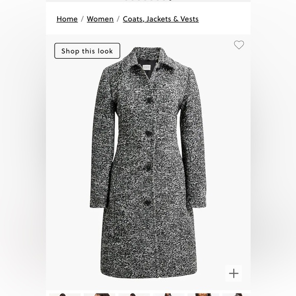 NWT J Crew Boucle Lady Day Coat - Picture 1 of 12
